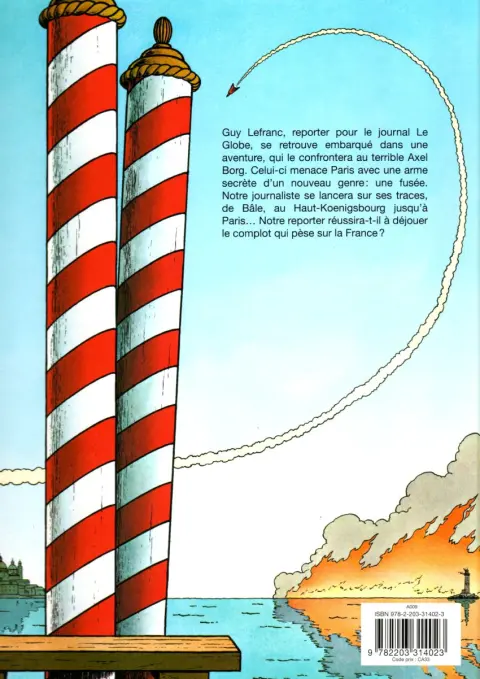 Verso de l'album Lefranc Tome 1 La grande menace