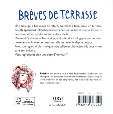 Verso de l'album Brèves de terrasse