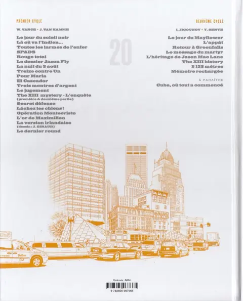 Verso de l'album XIII Tome 20 Le jour du Mayflower
