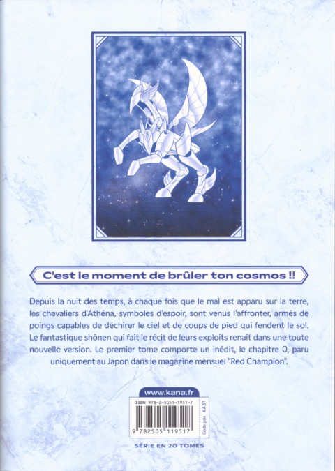 Verso de l'album Saint Seiya - Les Chevaliers du Zodiaque Final Edition 1