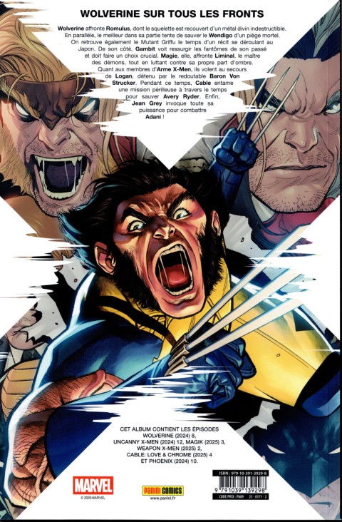 Verso de l'album X-Men 19