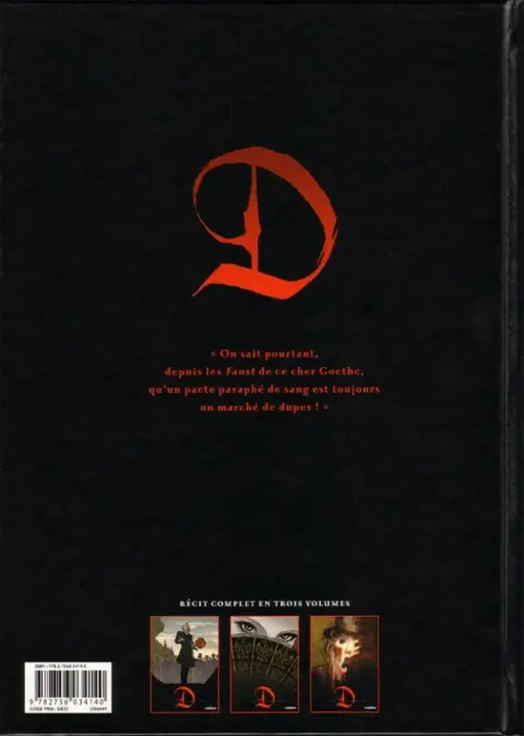 Verso de l'album D Tome 3 Monsieur Caulard
