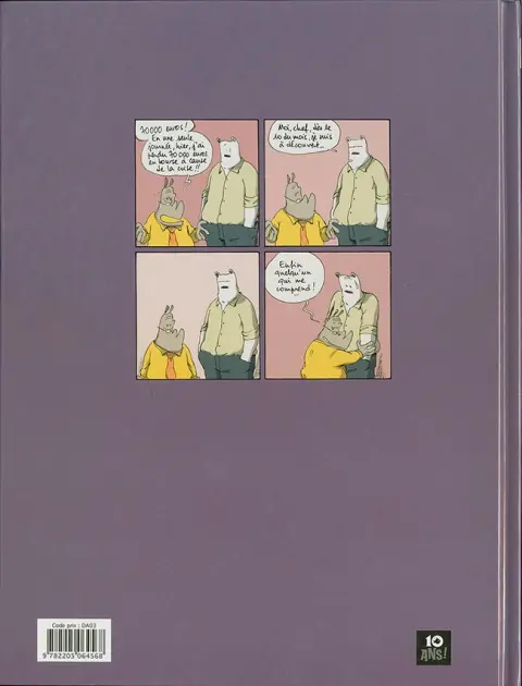 Verso de l'album Dans mon open space Tome 3 Spéculation et sentiments