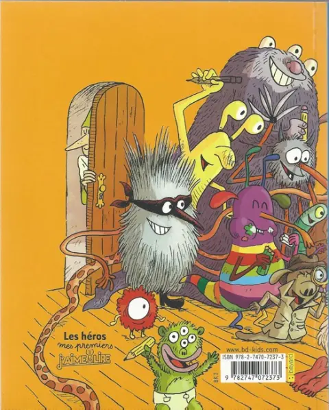 Verso de l'album Émile et Margot Le carnet de jeux monstrueux