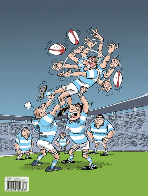 Verso de l'album Les Foux furieux du rugby 1 Les fous furieux du rugby