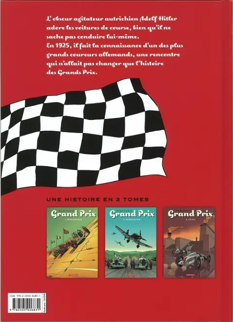 Verso de l'album Grand Prix Tome 1 Renaissance