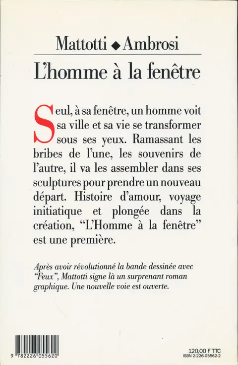 Verso de l'album L'Homme à la fenêtre