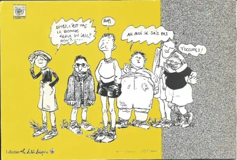 Verso de l'album Le Jeu du foulard