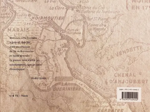 Verso de l'album L'Histoire de l'île de Noirmoutier La Mort du général d'Elbée
