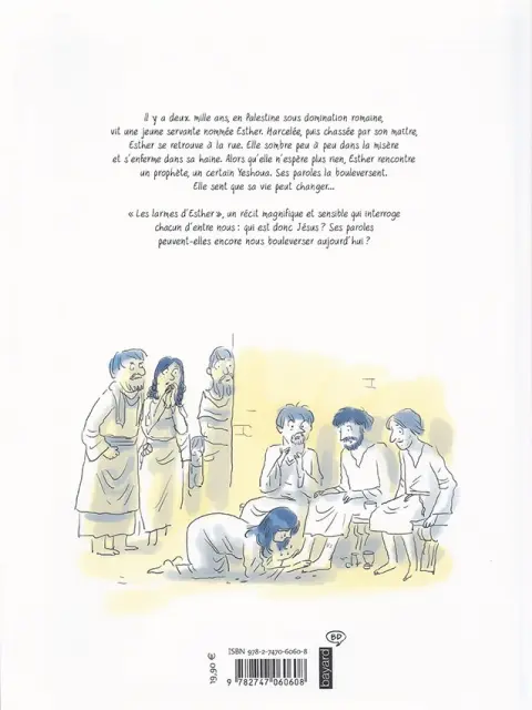 Verso de l'album Les larmes d'Esther
