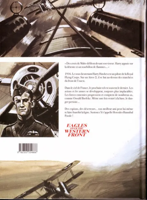 Verso de l'album Les Aigles sur le front Ouest Volume 2