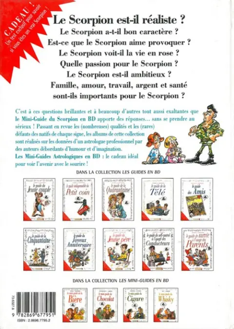 Verso de l'album Le Mini-guide ... Tome 8 Le mini-guide du Scorpion