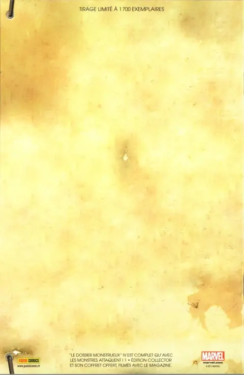 Verso de l'album Les Monstres attaquent Le dossier monstrueux