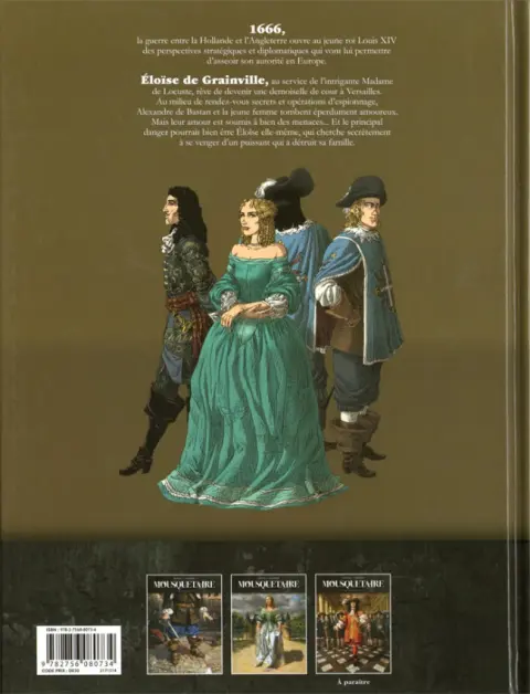 Verso de l'album Mousquetaire Tome 2 Éloïse de Grainville