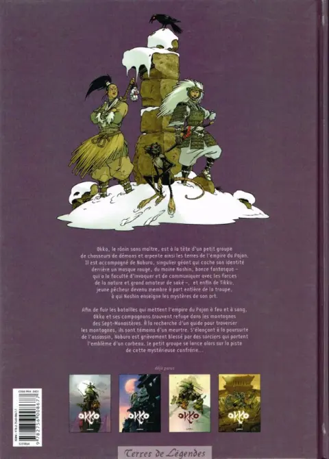 Verso de l'album Okko Tome 4 Le cycle de la terre II