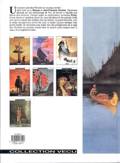 Verso de l'album Les Pionniers du Nouveau Monde Tome 7 Crie-dans-le-vent
