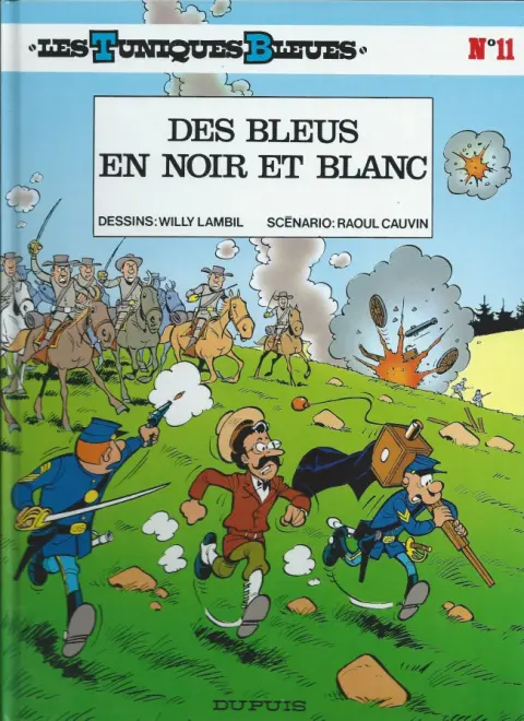 Couverture de l'album Les Tuniques Bleues Tome 11 Des bleus en noir et blanc