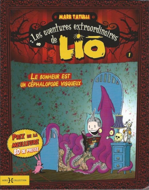 Couverture de l'album Les aventures extraordinaires de Liō Tome 1 Le bonheur est un céphalopode visqueux