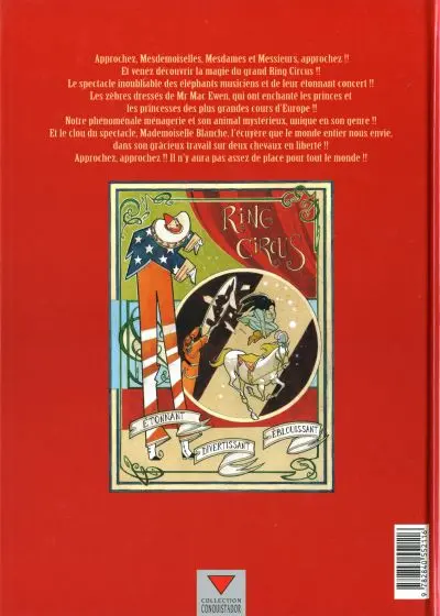 Verso de l'album Ring Circus Tome 1 Les pantres