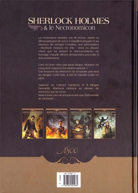 Verso de l'album Sherlock Holmes & le Necronomicon Tome 2 La Nuit sur le Monde