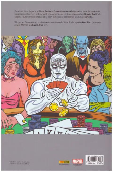 Verso de l'album Silver Surfer Tome 2 Plus puissant que le pouvoir cosmique