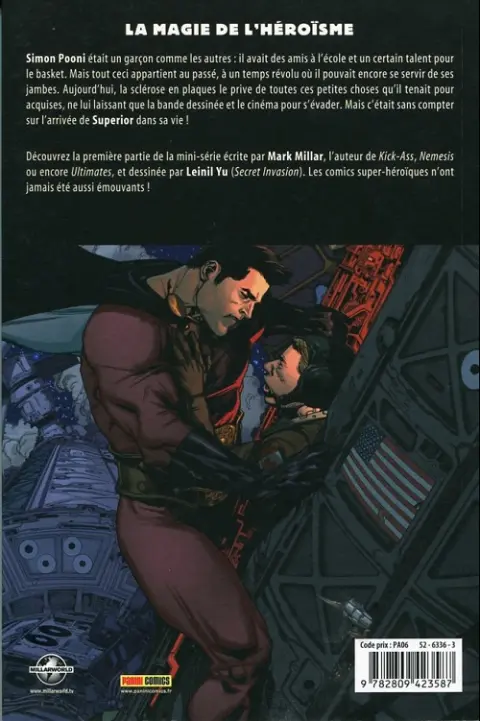 Verso de l'album Superior Tome 1 Le vœu magique