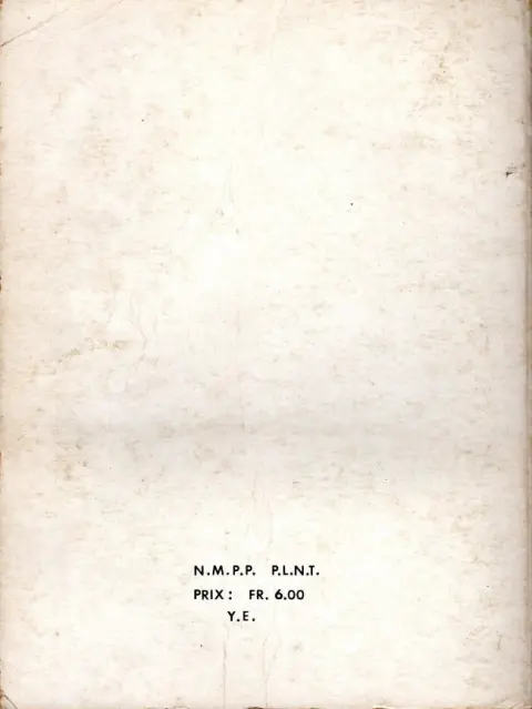 Verso de l'album Tex Willer Album N° 1