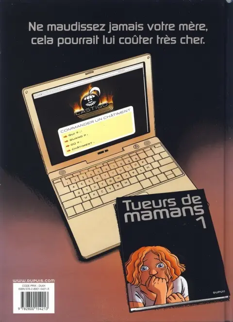 Verso de l'album Tueurs de mamans Tome 2
