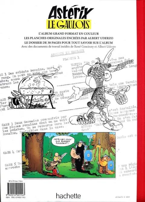 Verso de l'album Astérix Tome 1 Astérix le Gaulois
