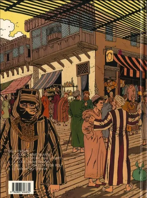 Verso de l'album Victor Sackville Tome 3 Le miroir du sphinx