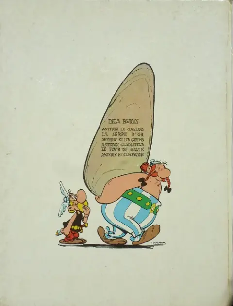 Verso de l'album Astérix Tome 7 Le combat des chefs