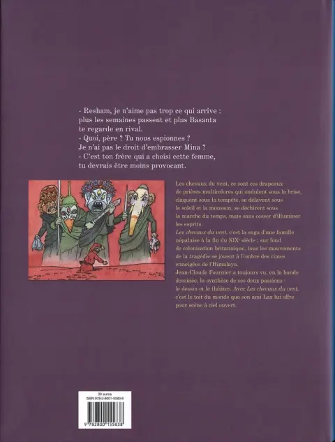 Verso de l'album Les Chevaux du vent Première partie