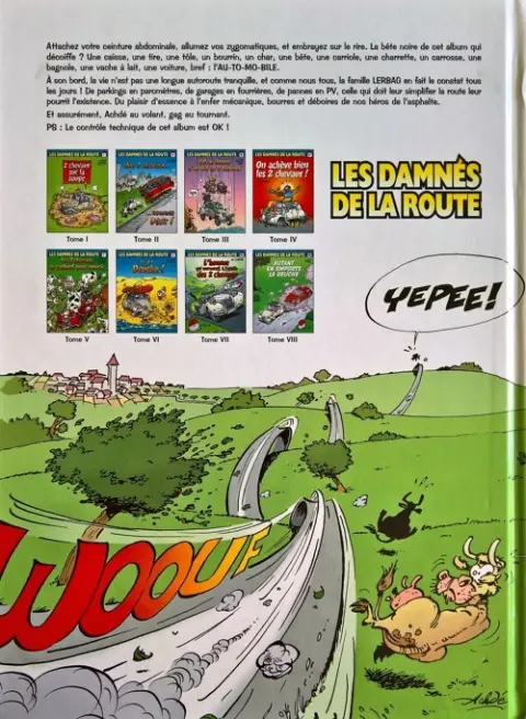 Verso de l'album Les damnés de la route Tome 7 2 chevaux sur la soupe