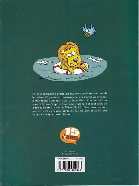 Verso de l'album La Fin du monde Tome 1 Le déluge