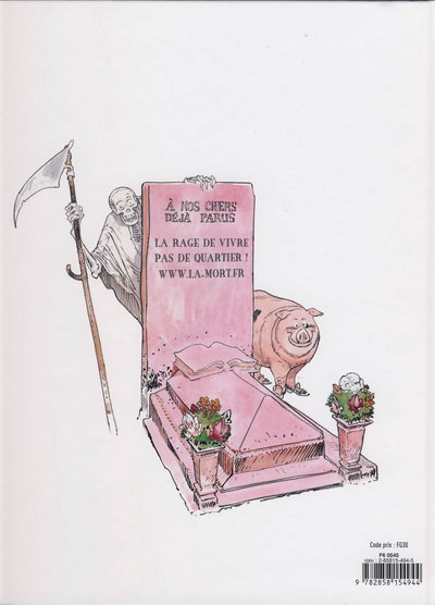 Verso de l'album Les Aventures de la Mort et de Lao-Tseu Tome 3 www.la-mort.fr