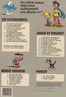 Verso de l'album Johan et Pirlouit Tome 2 Le maitre de Roucybeuf