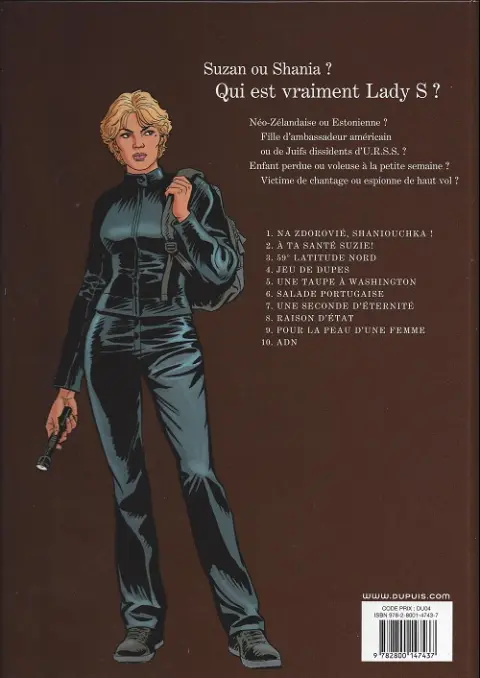Verso de l'album Lady S. Tome 7 Une seconde d'éternité