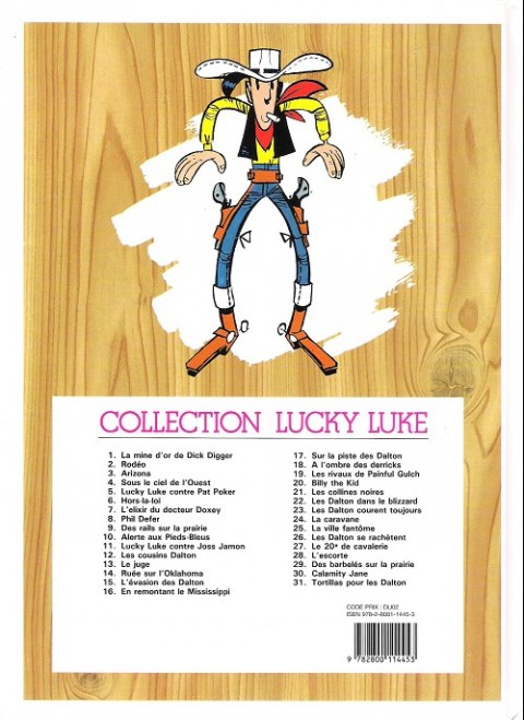 Verso de l'album Lucky Luke Tome 5 Lucky luke contre Pat Poker