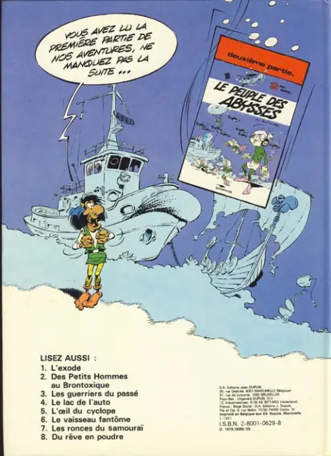 Verso de l'album Les Petits hommes Tome 9 Le triangle du diable