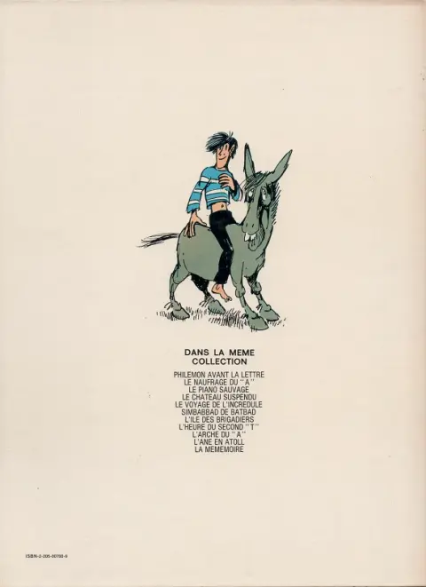 Verso de l'album Philémon Tome 4 Philémon et le château suspendu