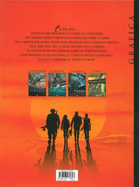 Verso de l'album Les Pirates de Barataria Tome 2 Carthagène