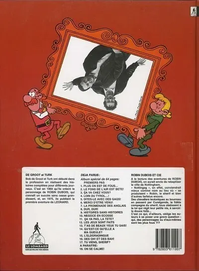 Verso de l'album Robin Dubois Tome 7 La promenade des Anglais