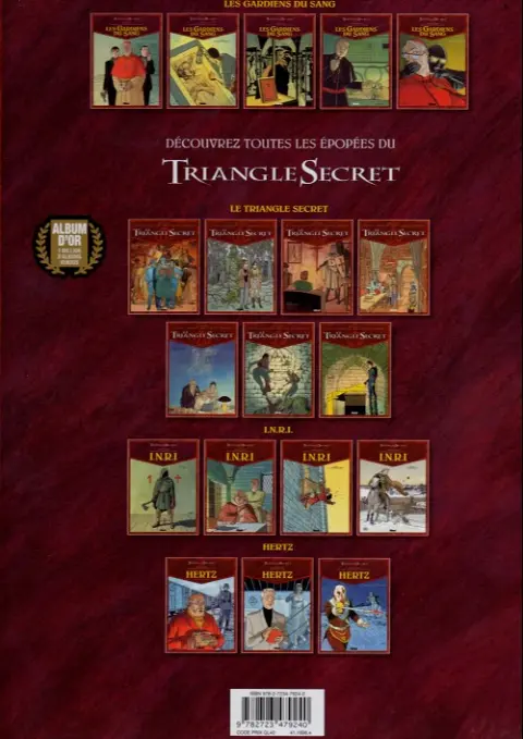 Verso de l'album Le Triangle secret - Les Gardiens du Sang Tome 4 Ordo ab chao