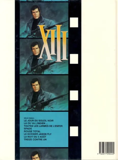 Verso de l'album XIII Tome 5 Rouge total