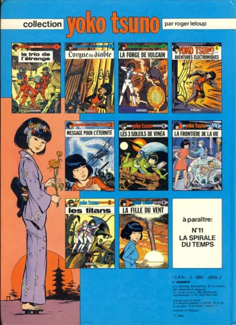 Verso de l'album Yoko Tsuno Tome 1 Le trio de l'étrange