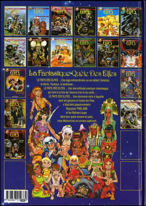 Verso de l'album ElfQuest - La Fantastique quête des elfes Tome 16 Les revenants