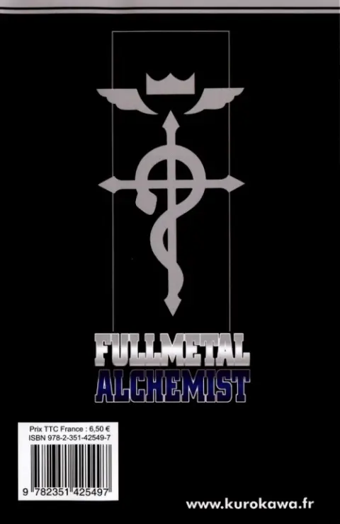Verso de l'album FullMetal Alchemist Tome 24
