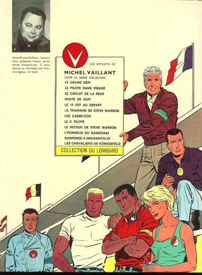 Verso de l'album Michel Vaillant Tome 12 Les Chevaliers de Königsfeld