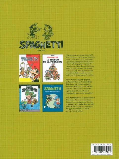 Verso de l'album Spaghetti Intégrale 6