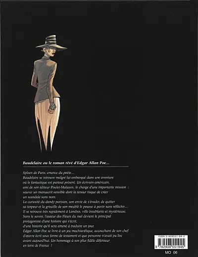 Verso de l'album Baudelaire ou le roman rêvé d'E.A. Poe